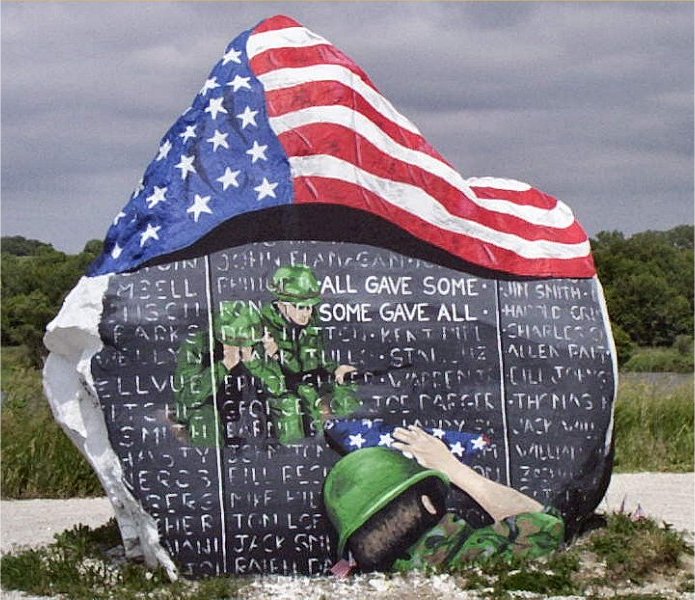 monument on rock