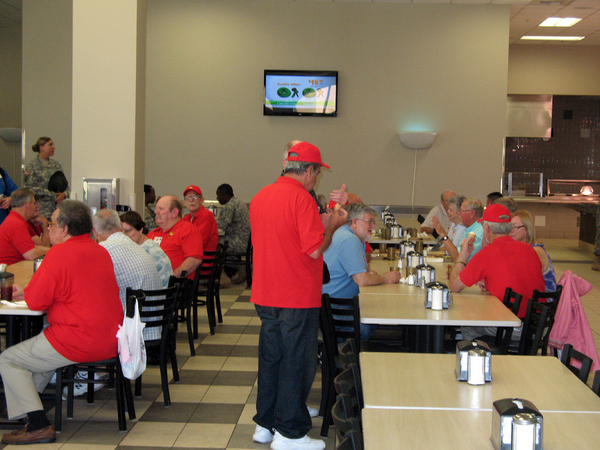 Reunion Photos - Danny "Cowboy" Fort
THE DINING FACILITY!  Nope, you don't call it a "mess hall" any more...it's a modern-day cafeteria.  The food served is marked according to its healthy qualities and all the soda taps...despite the soft drink labels...only dispense water.
