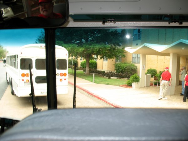 Reunion Photos - Danny "Cowboy" Fort
Buses arrived at the Basic Training Battalion Hq to begin our 1st Day agenda.
