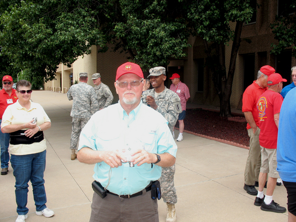 Reunion Photos - Danny "Cowboy" Fort
Veteran Dennis Munden in front, Ms Janice Royle to the left.
