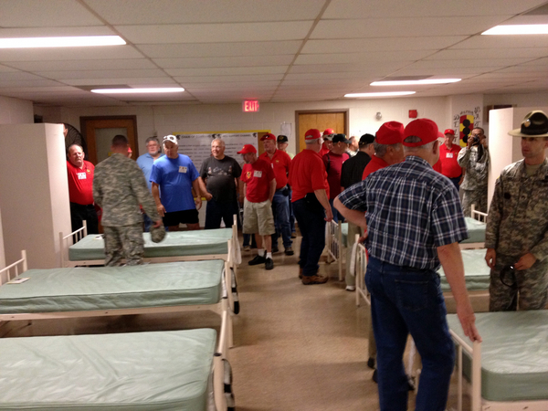 Reunion Photos - Jerry Orr
Taking the barracks tour....
