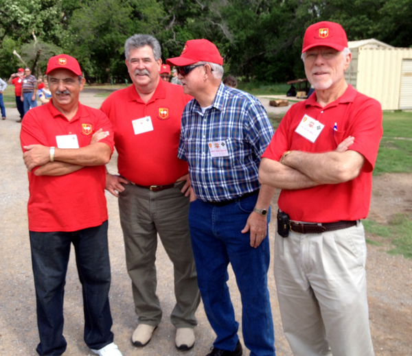 Reunion Photos - Jerry Orr
Don't laugh...we looked tough 40 years ago, too!

L to R: Dennis Dauphin, Jim Connolly, Ernie Kingcade, John "Moon" Mullins
