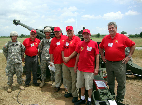 Reunion Photos - Lee Dixon
Well, you can bet that the gun isn't rusty, but those guys in the red shirts might well be!  Red Shirts: Steve Cox, Lee Dixon, Mike Kurtgis, Joe Henderson, and Jim Connolly.
