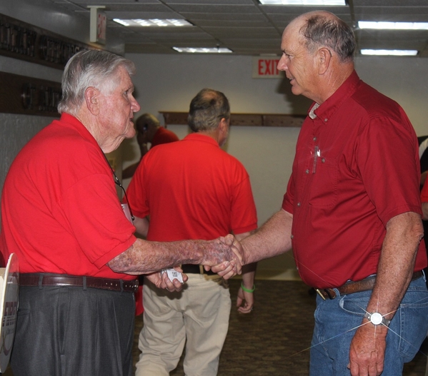 The Waldman Collection - Presenting Gifts
Host Jerry Orr presents "challenge coins" to those attending this historic reunion.
