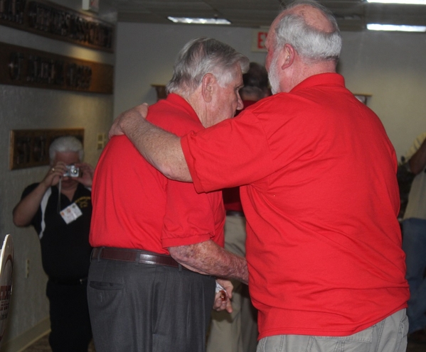 The Waldman Collection - Presenting Gifts
Host Jerry Orr presents "challenge coins" to Terry Stuber.
