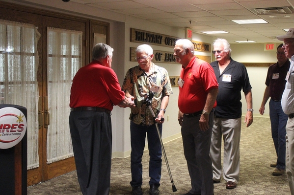 The Waldman Collection - Presenting Gifts
Host Jerry Orr presents "challenge coins" to those attending this historic reunion.
