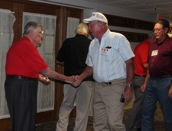 The Waldman Collection - Presenting Gifts
Host Jerry Orr presents "challenge coins" to those attending this historic reunion.
