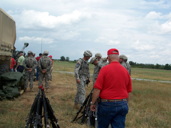 Reunion Photos - Stu Royle
Stack Arms!  Yes...they still stack arms in the field.
