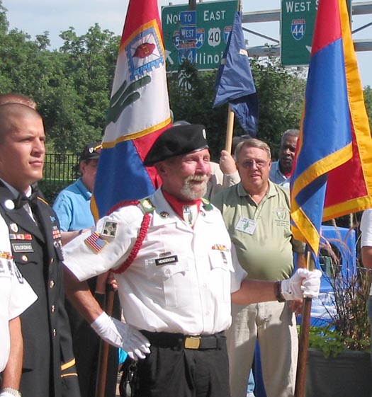 Color Guard
Joe Henderson of the 35th Inf Regiment's Color Guard.
