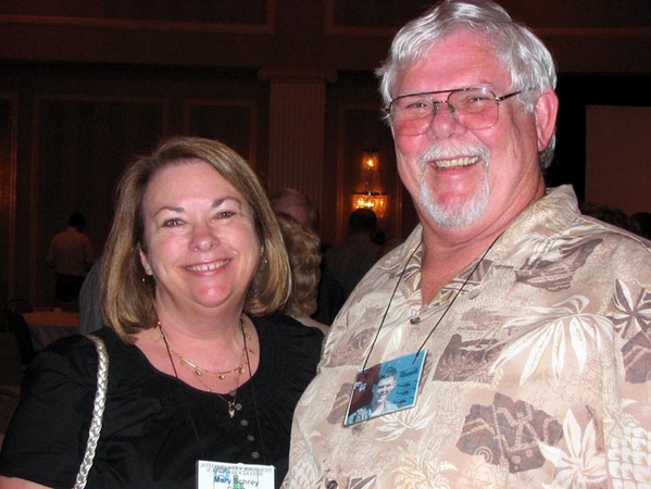 All Smiles
Gary Dean Springer poses with Mary Schrey at the Saturday night  banquet.
