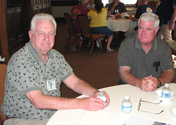 The Hospitality Suite
Distinguished men of A/2/35: David Dunn and Bobby Day.
