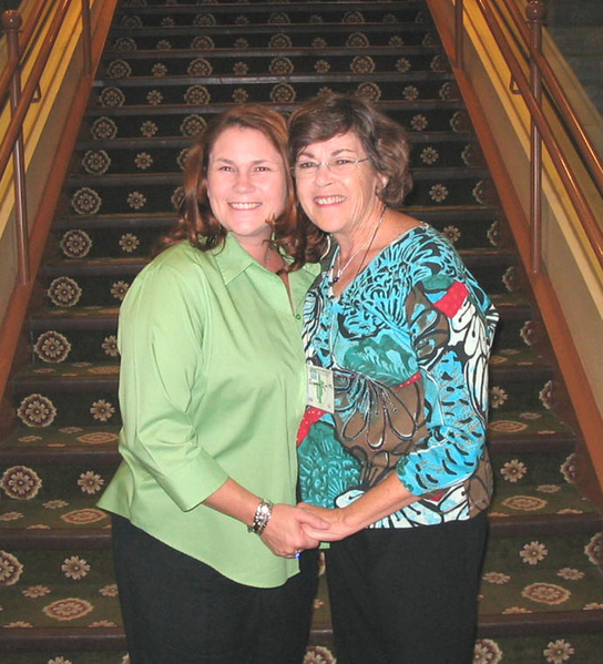 The Photo Shoot
Wonderful reunion!  Daughter Lynne Krause (right) finds birth-Mom Jeanne Griffin Smith.  A very touching and emotional story involving FO Lt Roger Fulkerson who was KIA at the battle of Duc Lap.
