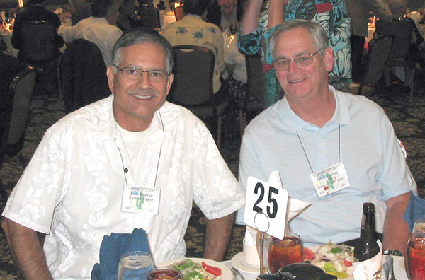 The Banquet
Tom Roman, left, and Joe Turner, right, attend their first reunion with the 35th Inf Regt.  Tom & Joe are FDC veterans, putting fire on the target for the 35th.
