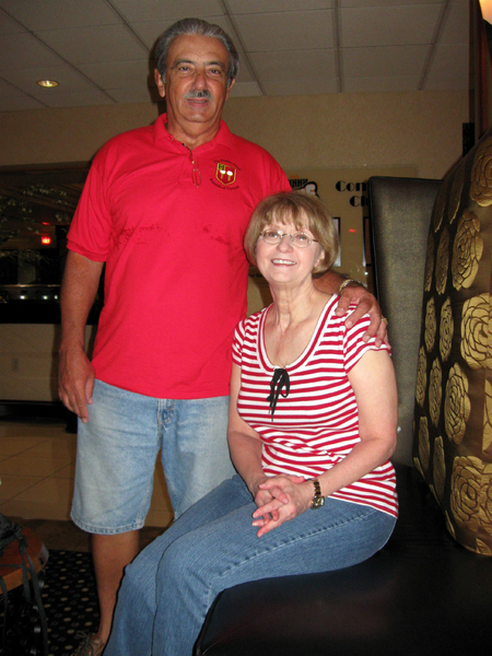 Heading out
Dennis & Jackie Dauphin prepare to depart the Radisson.
