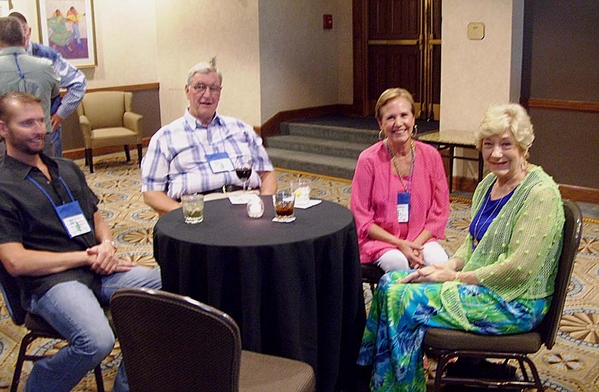 The Saturday Night Banquet
Banquet photos courtesy of Lt Bert Landau, FO, 2/9th Arty.
Family of 35th Inf Regt KIA Lonnie Guy LeBombarb who have faithfully attended the 35th Inf Regt reunions for 4-5 years.  At far right is Charlene Collins, spouse of Capt Dave Collins.
