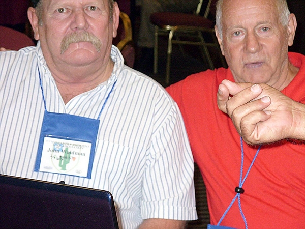 Photo Courtesy of John Waldman
Another great reunion!  Sgt John Waldman served in the FO party with Lt FO Don Keith (right) providing on-the-ground artillery support, attached to 2/35th some 40 years ago.
