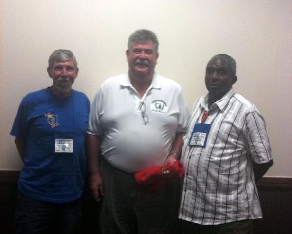 Amazing stuff here!  Sgt Ernie Correia, 2/9th Arty (right), served in the 2/35th Bn TOC.  He was followed by Sgt Jim Connolly (center) and he in turn was followed by Sgt Joe Henderson, left.  So...we done it...Tic, TOC, Toe!
