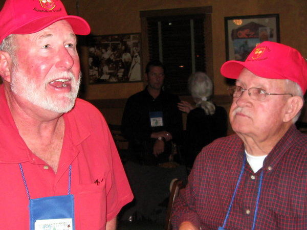 Having a good time!
Terry Stuber, left, and Ernie Kingcade are a couple of "First Timers" to join us at the Reunion.
