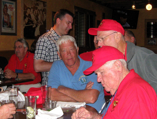 Party Time
Greg Malnar, seated in background, Lyle Shargent's son standing, Ed Thomas, "Moon" Mullins, and Jerry Orr in the foreground.
