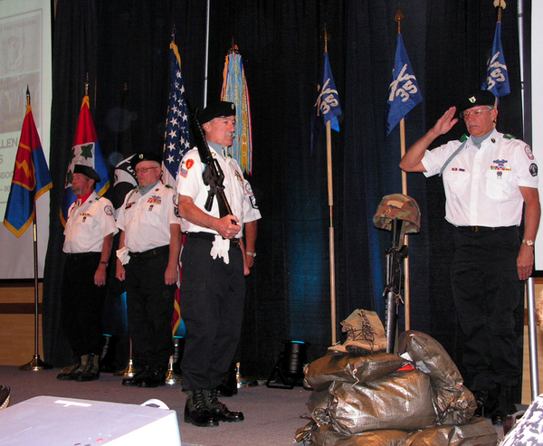 Terry Stuber - Denver Photos
"Soldier On A Mission" - "State Your Mission" - "To Honor A Fallen Brother".
The 35th Assn pays its respects to the men of the Cacti and The Mighty Ninth who did not return home.
