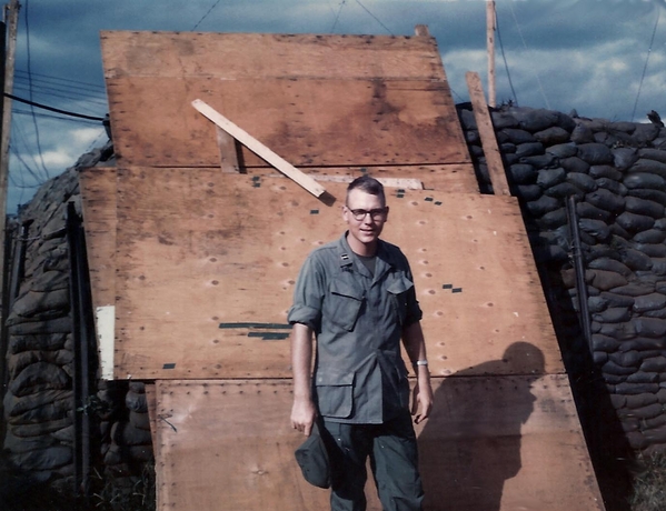 Captain Baird
Captain Robert D. Baird, Hq Service Battery.  His name is on the Mess Hall sign.
