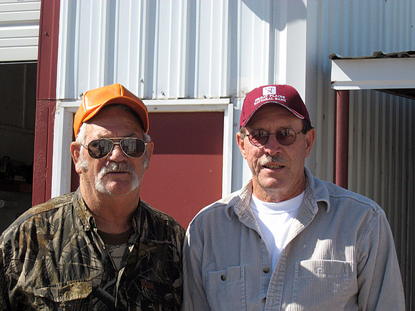 Another Buddy Found!
Danny links up with another 2/9th Redleg.  Geary Burrows (right) was in the "B" Battery FDC in the 1967-68 era.  Geary was wounded in the Spring/Summer of 68 and sent home.
