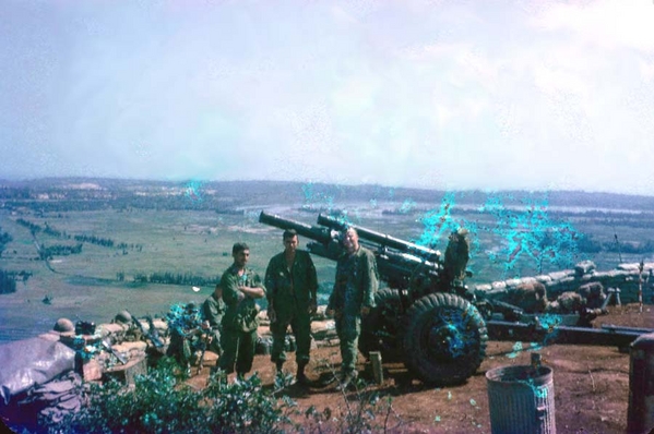 Taking the high ground
Nothing like taking the high ground and getting a commanding view of the horizon.  Probably one of the better firebases for locating direct support artillery.  Won't have to worry about firing "high angle" missions, either.
