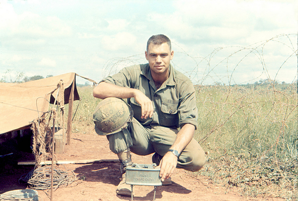 The Claymore
The most common perimenter defense weapon we had was the Claymore.  It fired double-ought ball bearings out of a slab of C-4.  But our enemy was not stupid...they would: (a) turn them around, and (b) remove the wire connections under the cover of darkness.  Always check your Claymores!
