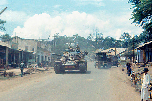 Cruisin'
Watching a US tank roll through a rag-tag town looks like extreme overkill...but it isn't.
