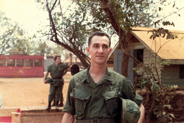 Battery Commander, "C" Battery
"Hi, I'm Cpt David Scott.  Make this interview quick because I've got to catch that artillery bus behind me."  Yes, I served under Major Jerry Orr as the Asst S-3 in the HQ Bn.  He jumped my ass on a regular basis, but he taught me a lot.
