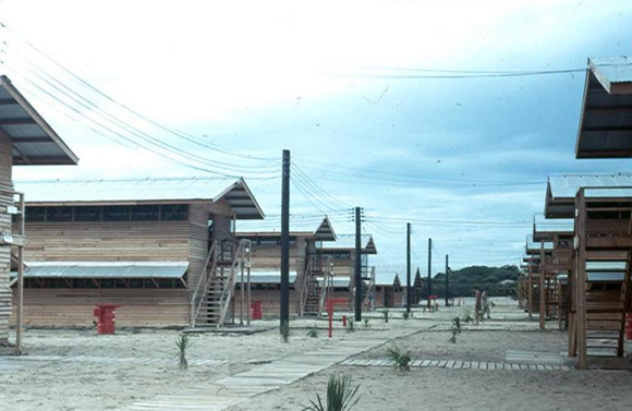 How the other half lives....
Holding barracks at Cam Ranh Bay for departing personnel.  Compared to the field, these accomodations were utter luxury.
