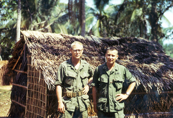 Munden and Fraley
Lt Munden on the left and Captain Wallace Fraley on the right.  Photo taken at Bong Son.  Capt Fraley was my wife's first cousin's husband.
