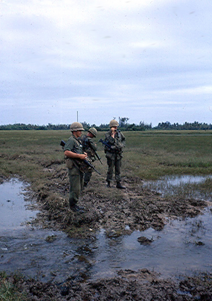 Capt Barton, Company Commander, B-1-35, on the radio
