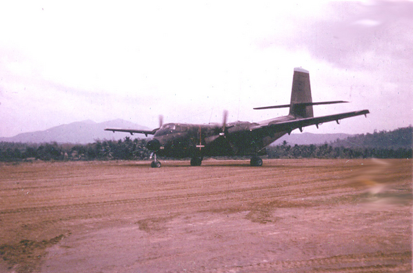 The Caribou
Place: Litts Field.   The Army's last foothold in fixed-wing aviation was the Caribou.
