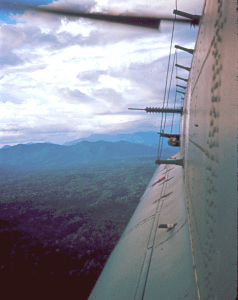 Enroute to LZ 510B
A look down the side of the Chinook on the way to LZ 510B.
