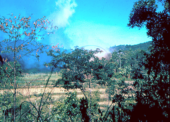 Arty strike
Artillery hitting targets across a rice paddy.
