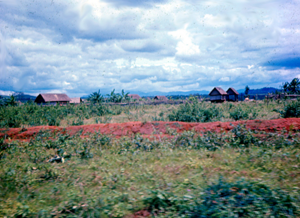 The Montagnards
Montagnard village...elevated longhouses.
