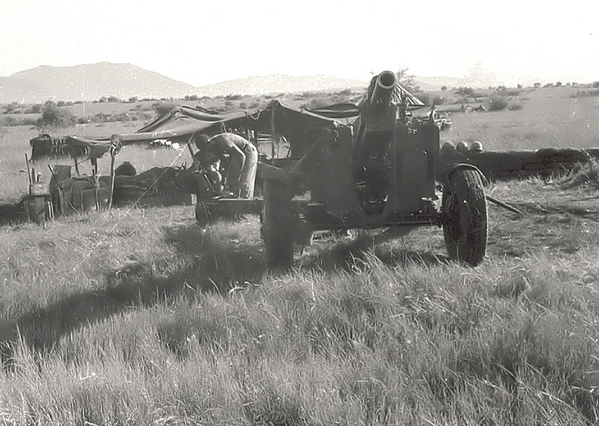 Gun position
The business end of a 105mm howitzer.
