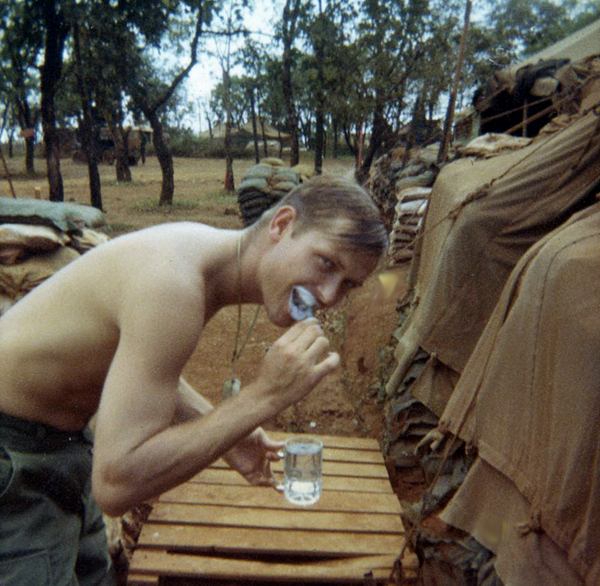 Sp4 Charles Skidmore - Washing the pearlies
Charles P. Skidmore, Jr...still living in Burkburnett, TX
