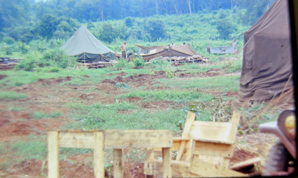 "Artillery furniture"
Ammo crate slates were the building blocks of artillery furniture.  (Note. Later units brought furniture building out of crates to an art form.)
