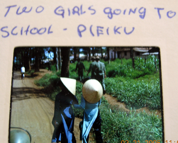 School Girls
Two school girls walking into Pleiku.
