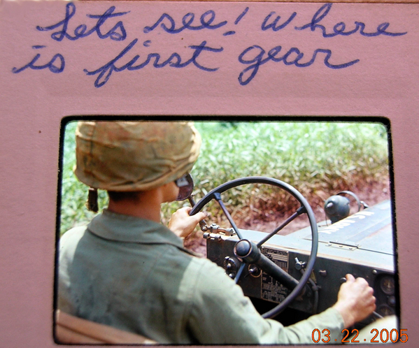 Jeep Driver
Jeep Driver for the Battery Commander leading the convoy.
