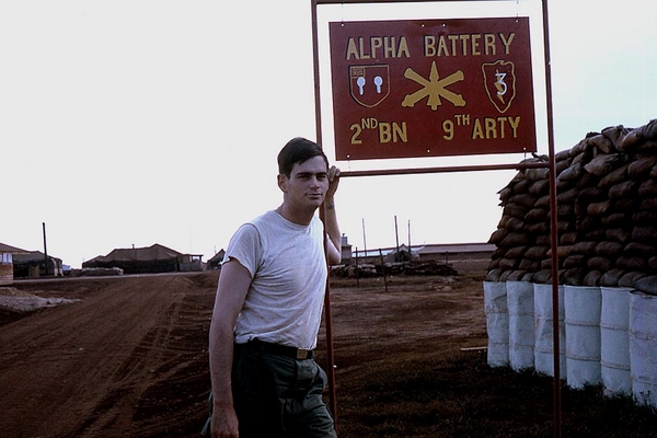 Proof!
I'm Joe V. Turner and I was here!  Sign indicates Alpha Battery with the 2/9th Arty Crest and the 3rd Bde, 25th Inf Div patch.
