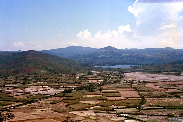 The Central Highlands
Typical scene in the Central Highlands...hills, lakes, and rice paddies.
