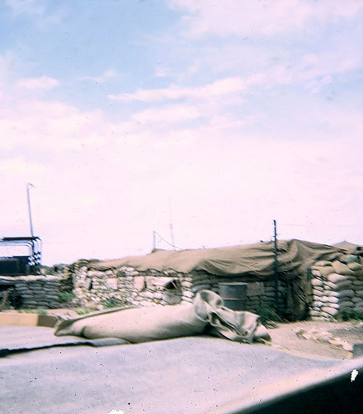 Sandbagged Bunkers
Prolific use of sandbags at LZ OD; smart move.
