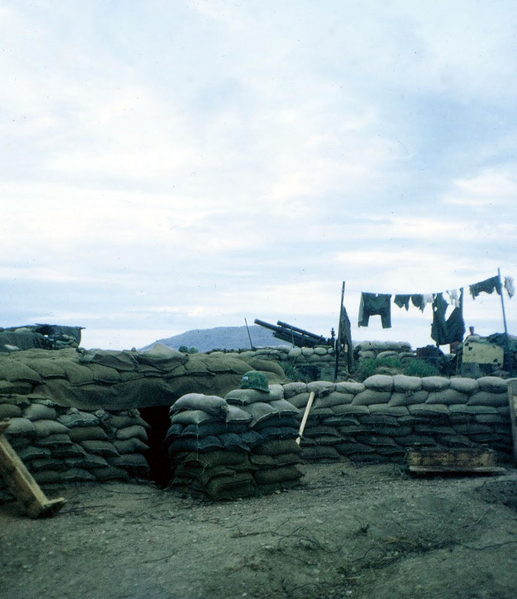 Laundry day
GI laundry hangs between #3 Gun Section and the #6 Gun Section.
