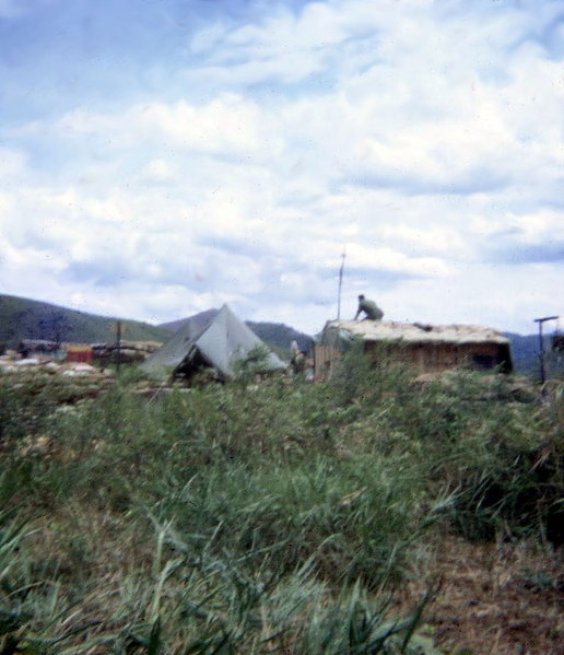 Same shot; different angle of kitchen being erected on LZ OD.
