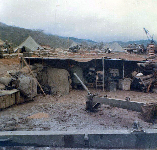 Monsoon's been here
Tell-tale water in the blade holes is evidence of a monsoon.  An Khe Pass, circa New Year's, 1967.
