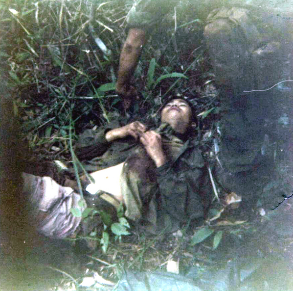 Wounded NVA
Captured NVA; left behind for us to find.
