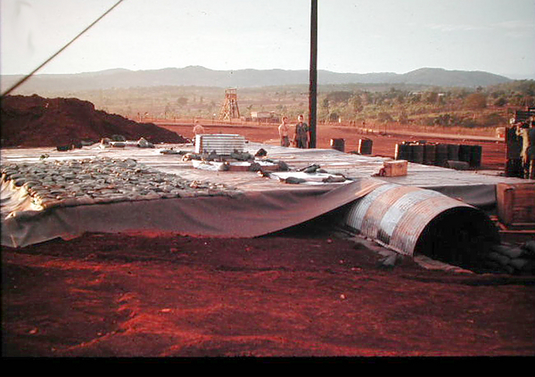 Underground TOC
Finishing up work on the new underground TOC.

See: Walt Schneidereit's photo album; the TOC was dismantled in November, 1969.
